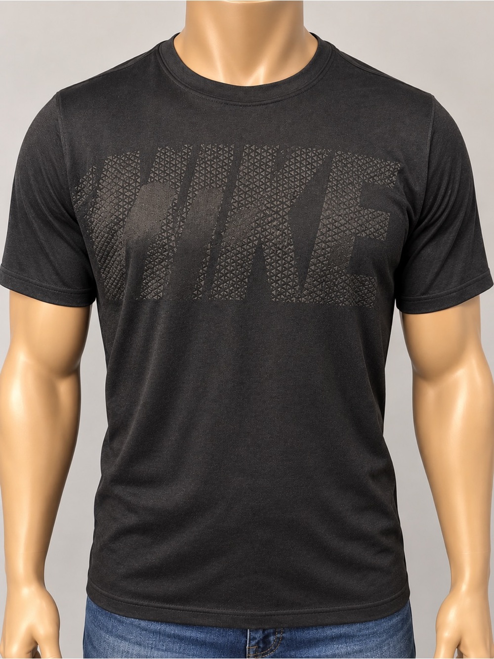 16553. Nike Black Short-Sleeve Graphic Performance Tee
